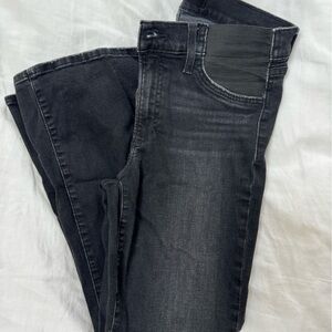 The Icon Mid Rise Crop Bootcut Maternity Jeans in Delphine